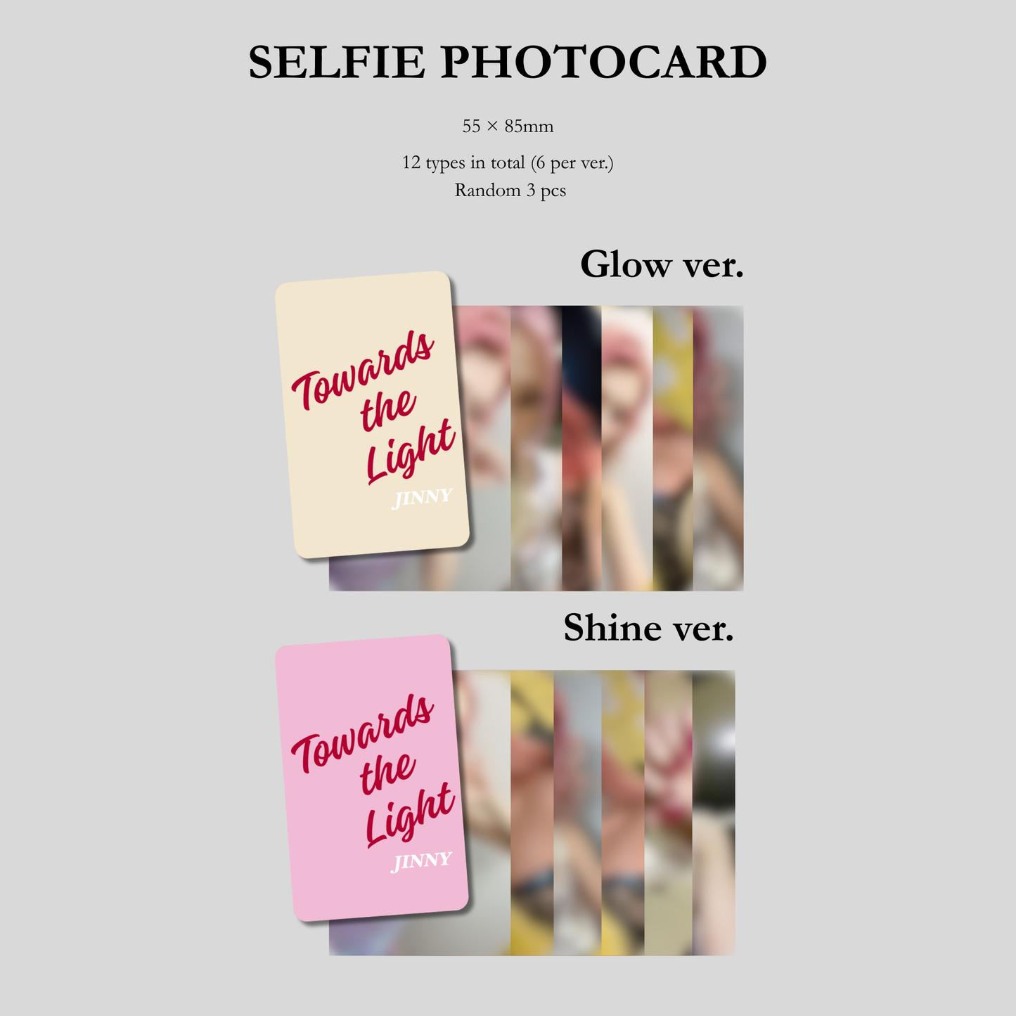 [First Press Limited Edition] JINNY – 1st Mini Album [Towards the Light] (2 Versions Set + Chance to Get a Random Hand-Signed Polaroid)