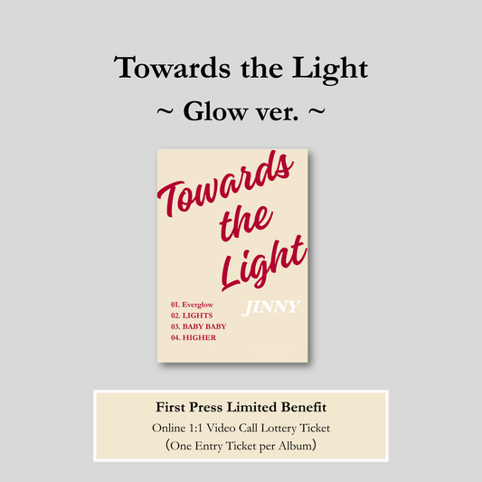 [First Press Limited Edition] JINNY – 1st Mini Album [Towards the Light] (Glow ver.)