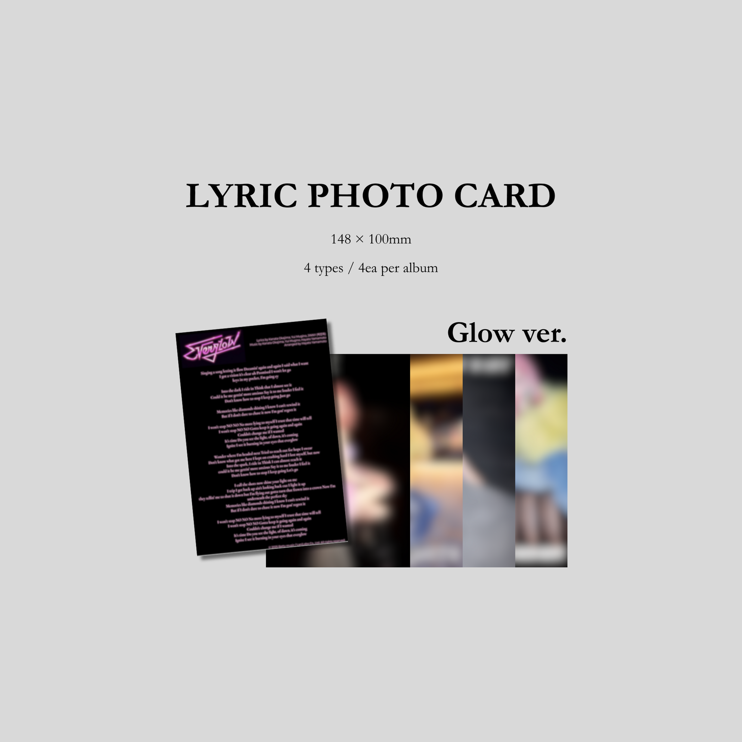 [First Press Limited Edition] JINNY – 1st Mini Album [Towards the Light] (Glow ver.)