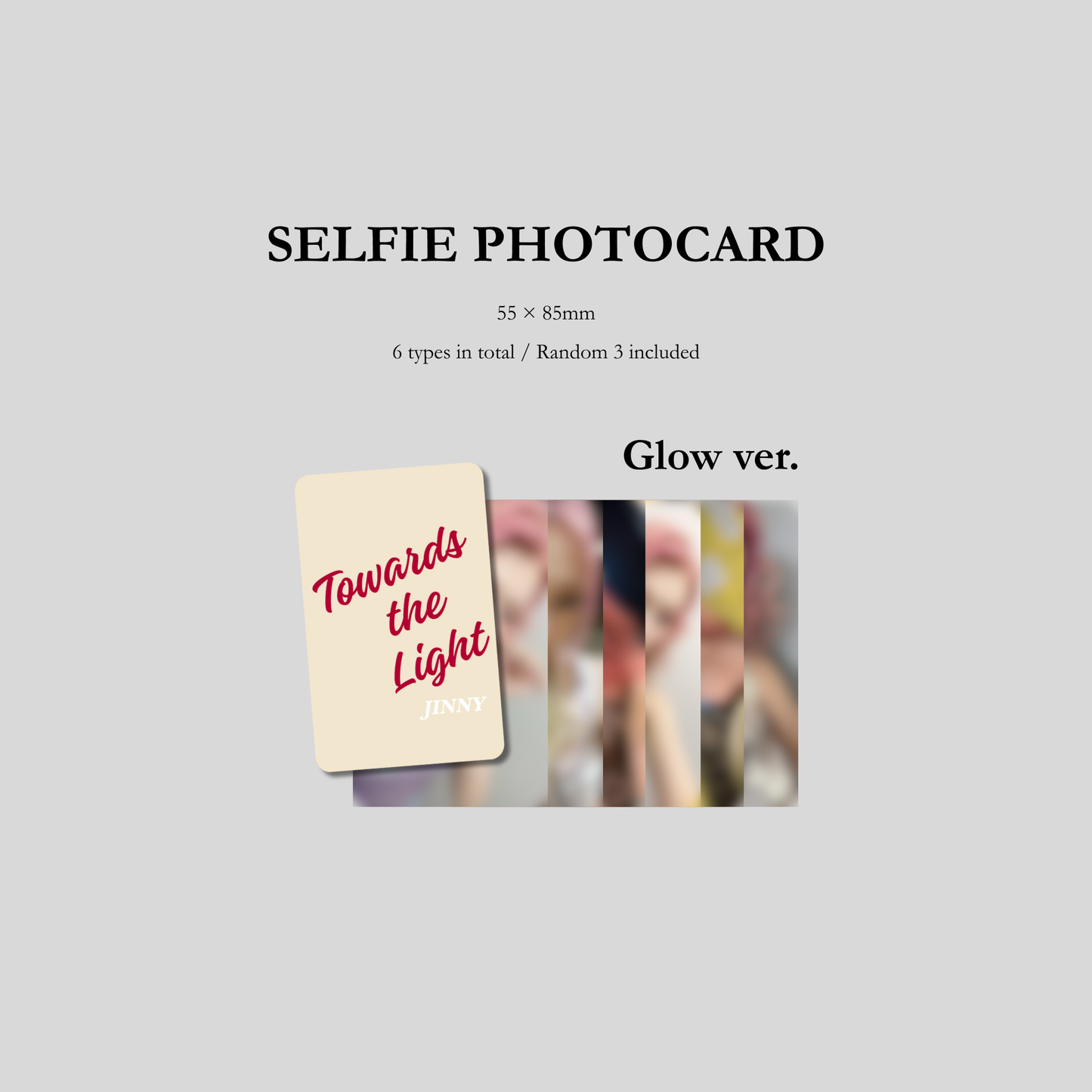 [First Press Limited Edition] JINNY – 1st Mini Album [Towards the Light] (Glow ver.)