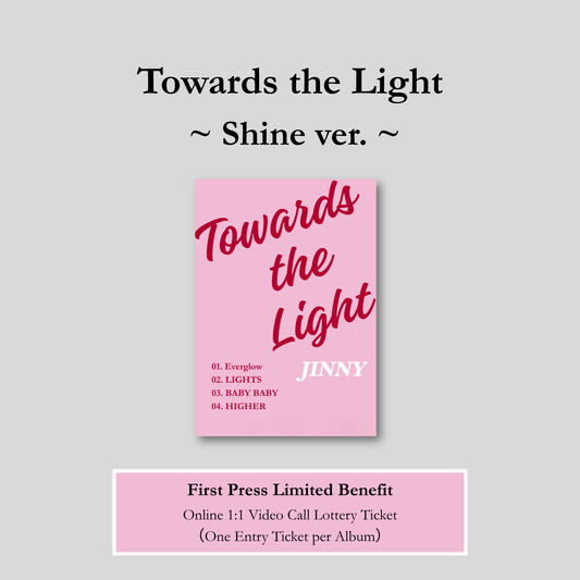 [First Press Limited Edition] JINNY – 1st Mini Album [Towards the Light] (Shine ver.)